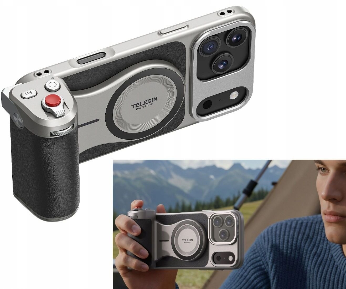 Telesin Master Grip Mount for iPhone