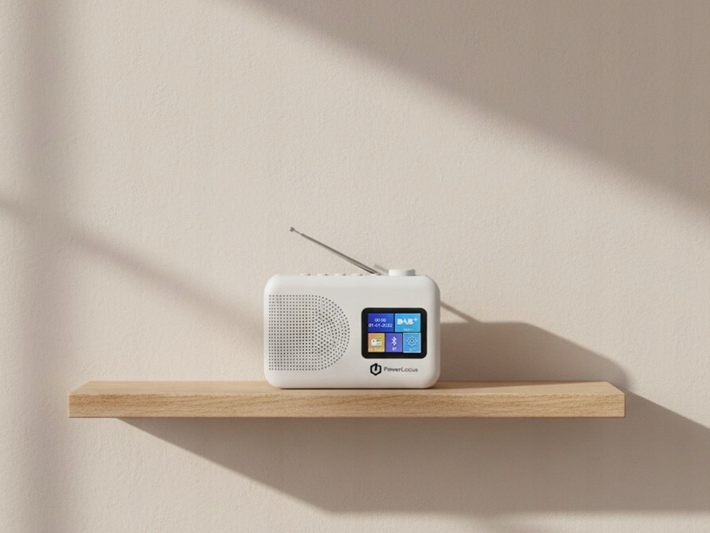 Radiobudzik PowerLocus DAB+ FM/AM Radio, Alarm