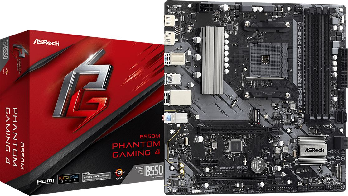 ASRock B550M PHANTOM GAMING 4 Motherboard
