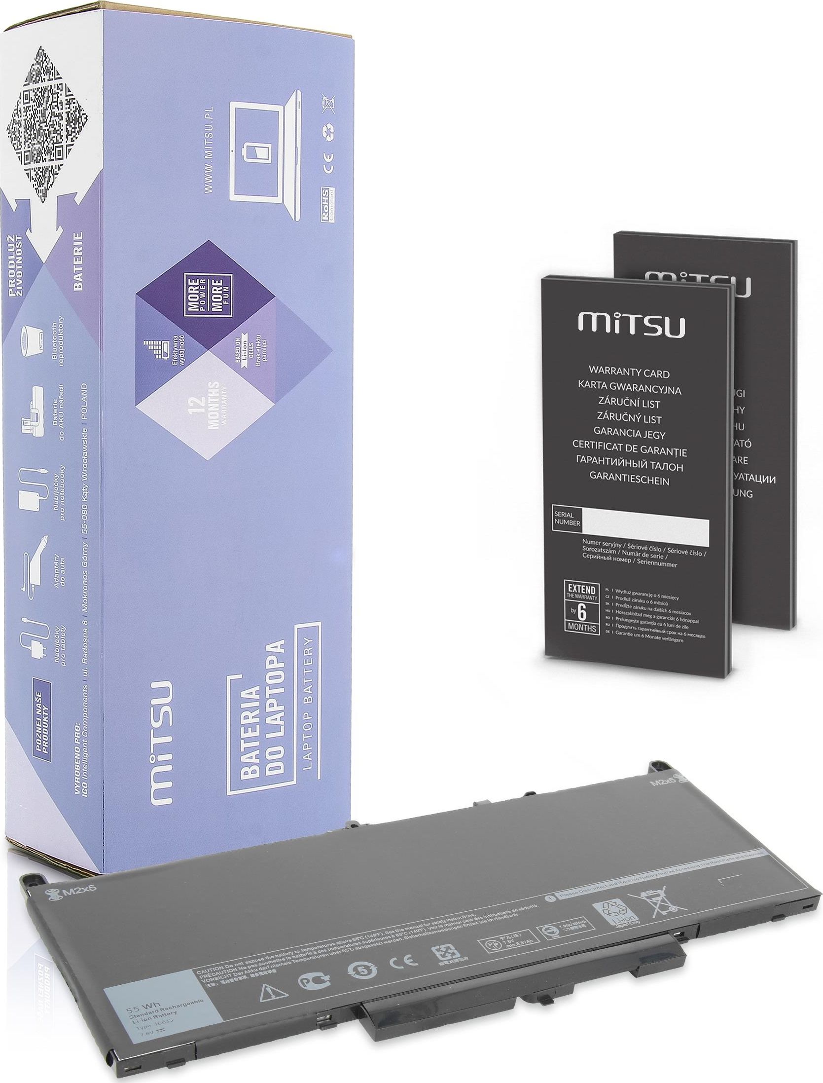 Mitsu Battery for Dell Latitude E7270
