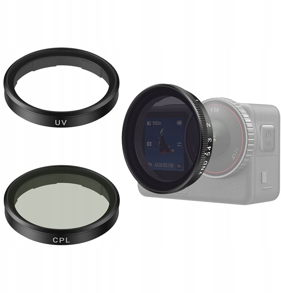 Telesin CPL/VND8/UV filter set for DJI