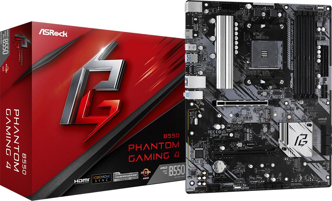 ASRock B550 Phantom Gaming 4 Motherboard