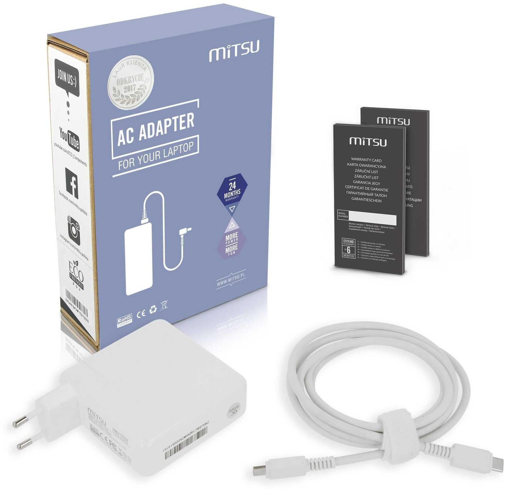 Mitsu  power adapter / charger 100W