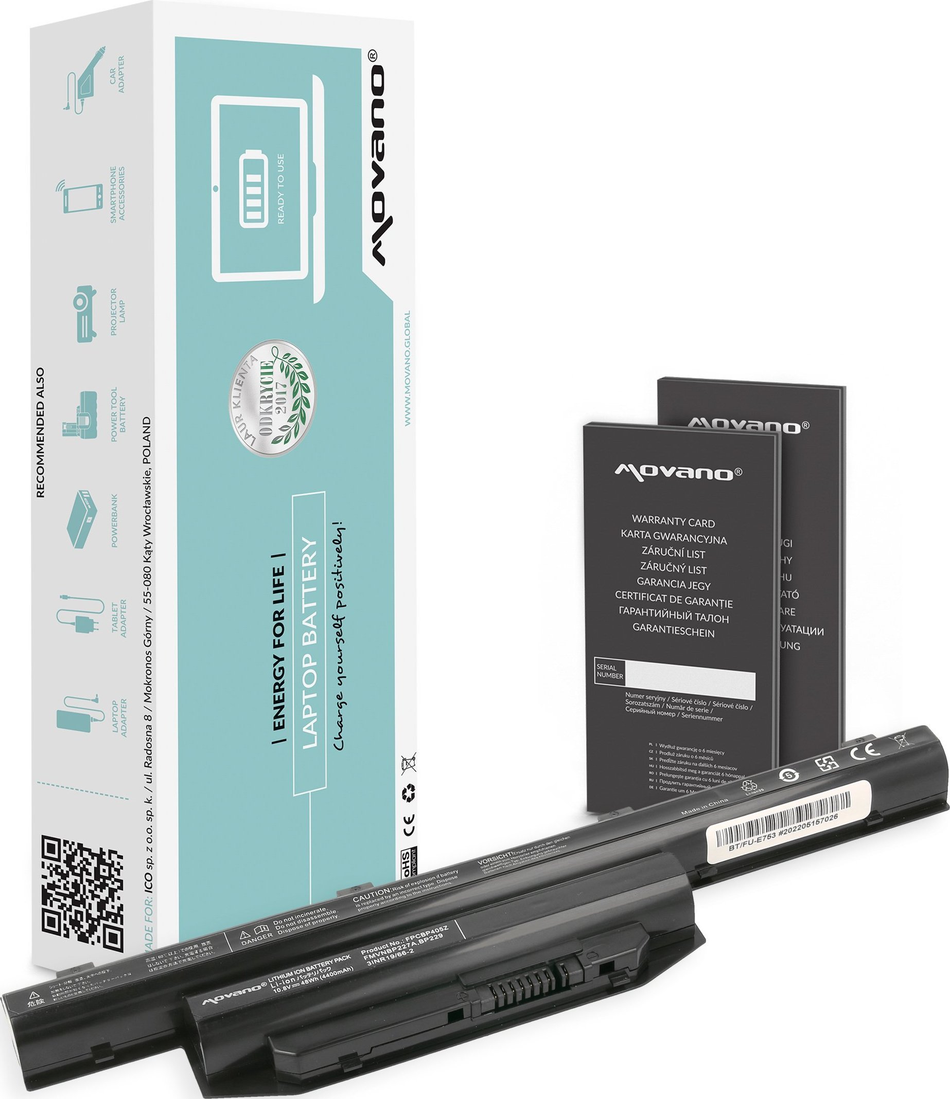 Movano  FPCBP405Z do Fujitsu Lifebook E744