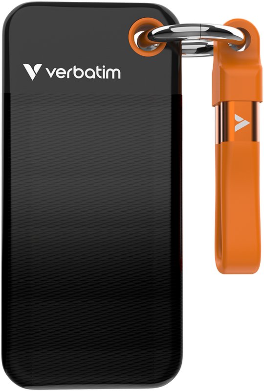 Zewnętrzny SSD Verbatim Pocket 256GB Black-Orange