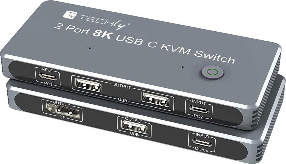 Przełącznik Techly TECHLY KVM USB-C  8K
