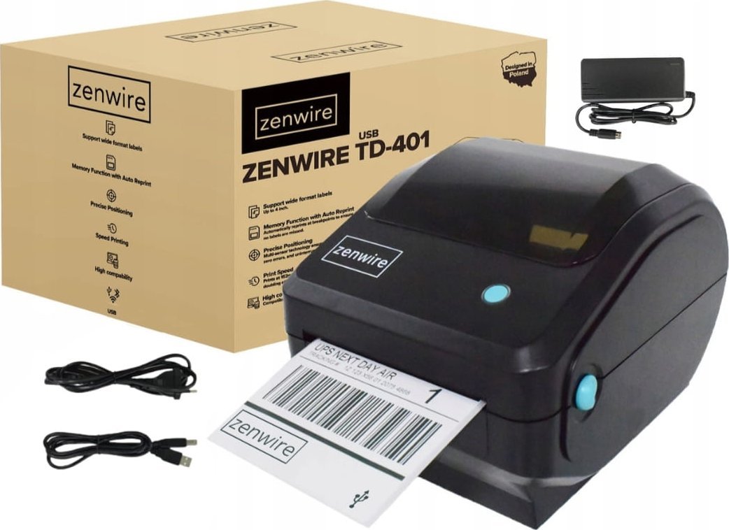 Zenwire Termiczna do etykiet kurierskich samoprzylepnych