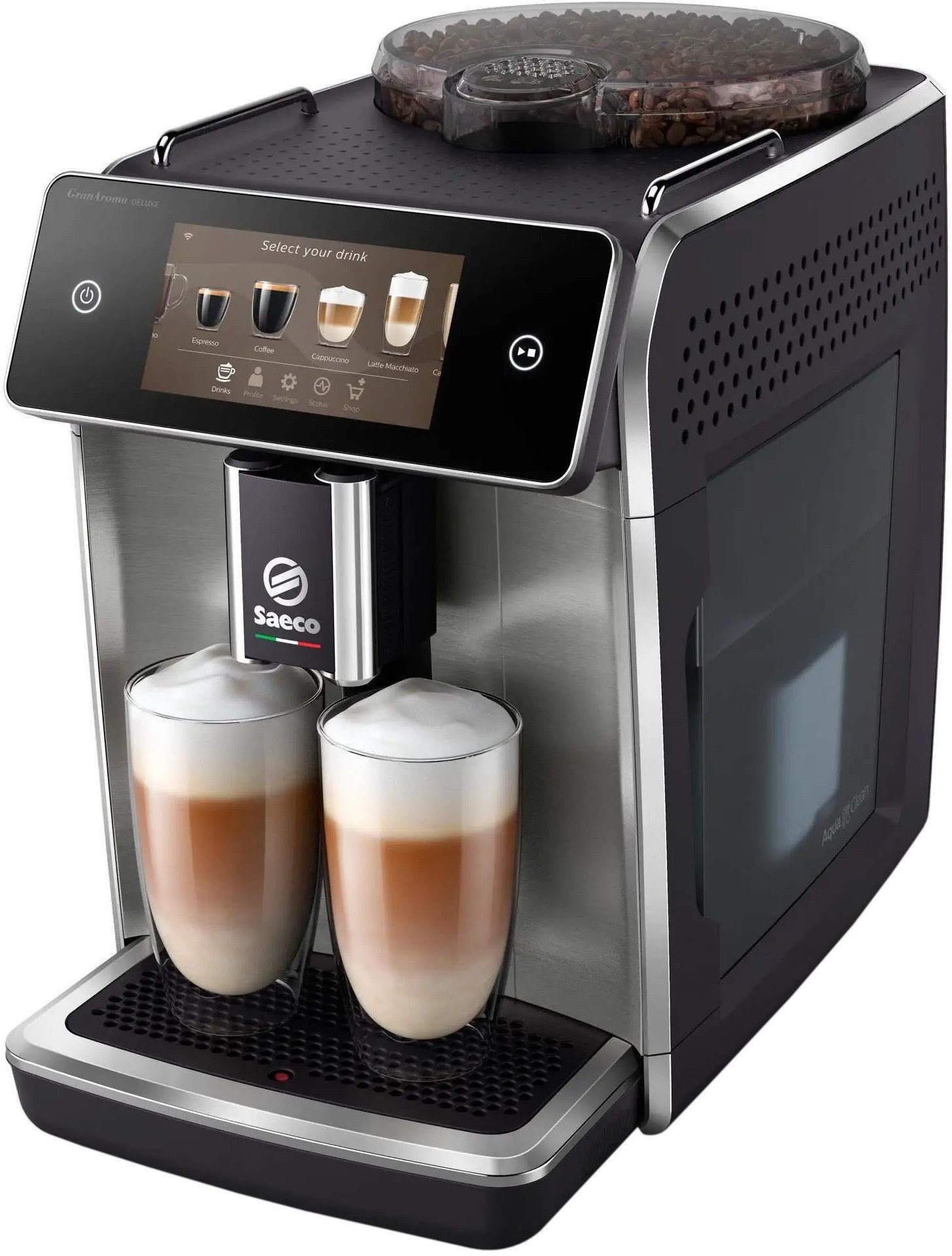 Saeco GranAroma Deluxe SM6685/00 srebrny |