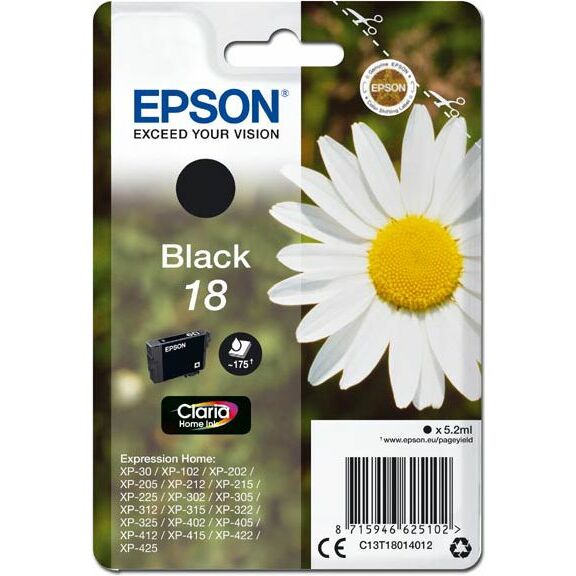 Tusz Epson oryginalny tusz T180140, black