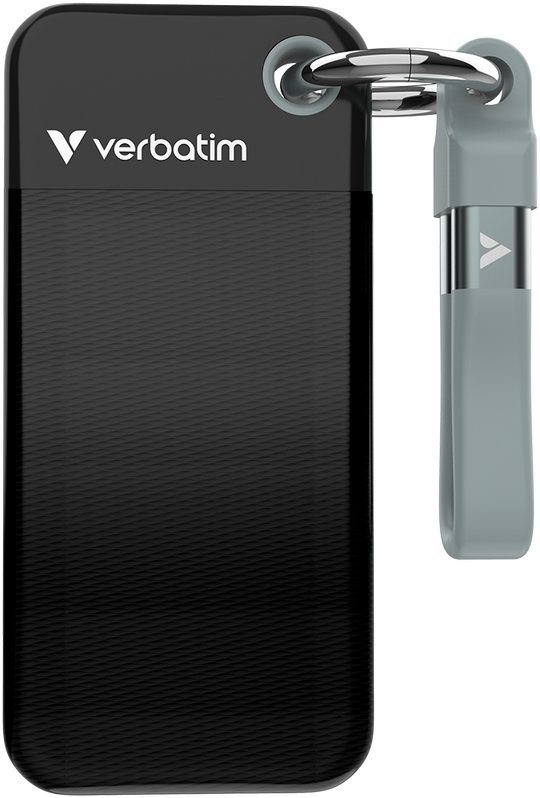 Zewnętrzny SSD Verbatim Pocket 512GB Black-szary