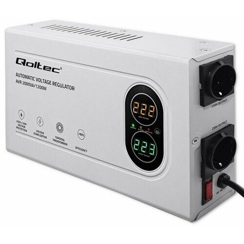 Qoltec Voltage stabilizer AVR 2000VA 1200W