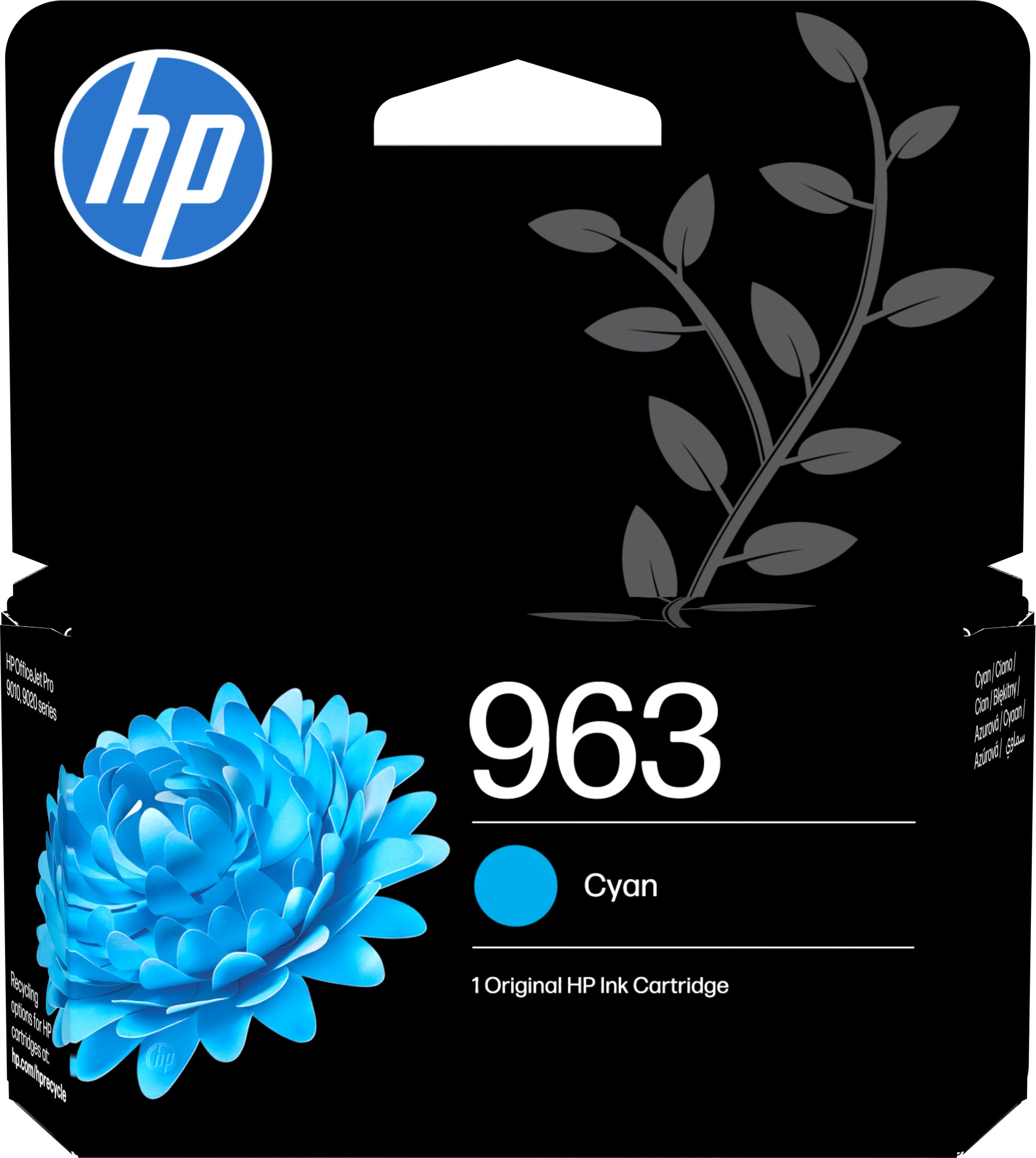 Tusz HP HP 963 Cyan Ink