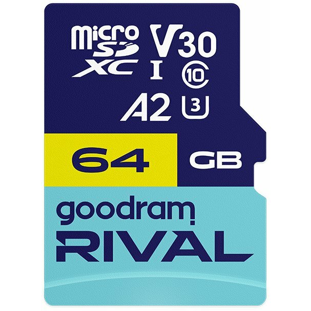 GOODRAM Memory card microSD 64GB Rival