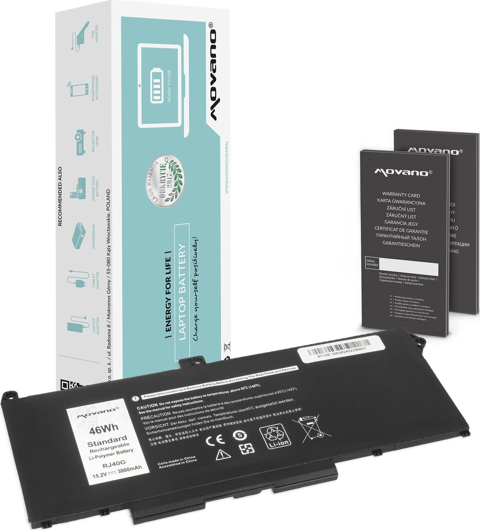 Movano Battery RJ40G Dell Latitude 5520