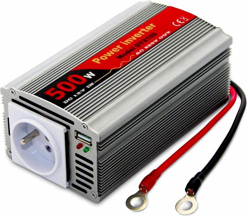 Przetwornica EuroCase AC/DC 12V/230V, 500W, USB