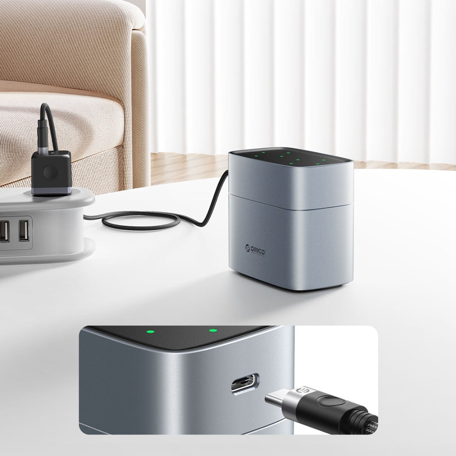 Charger Orico do baterii litowych AA