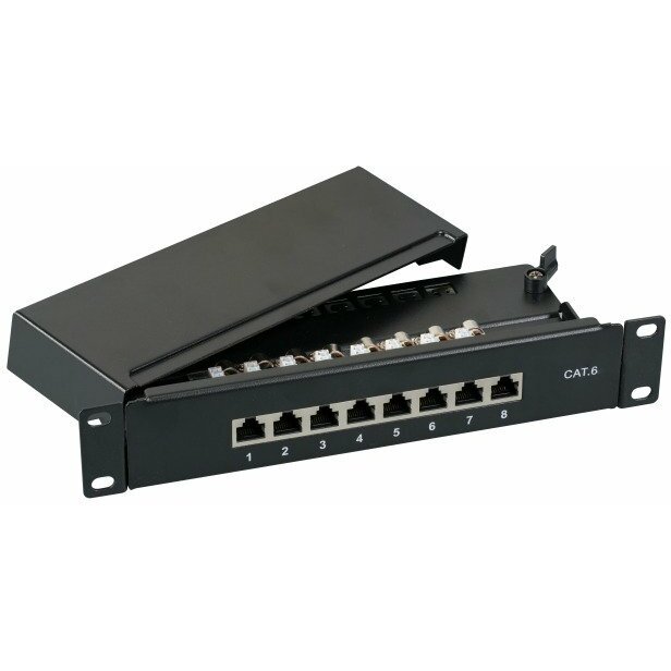 EFB Mini-Patchpanel STP 8xRJ45 Cat.6A