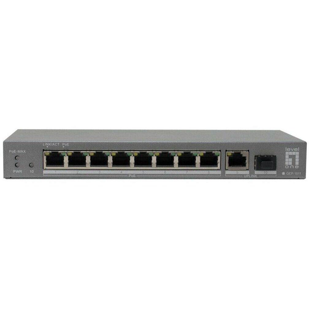 LevelOne Level One PoE+ 8xGE PoE/1xGE/1xSFP