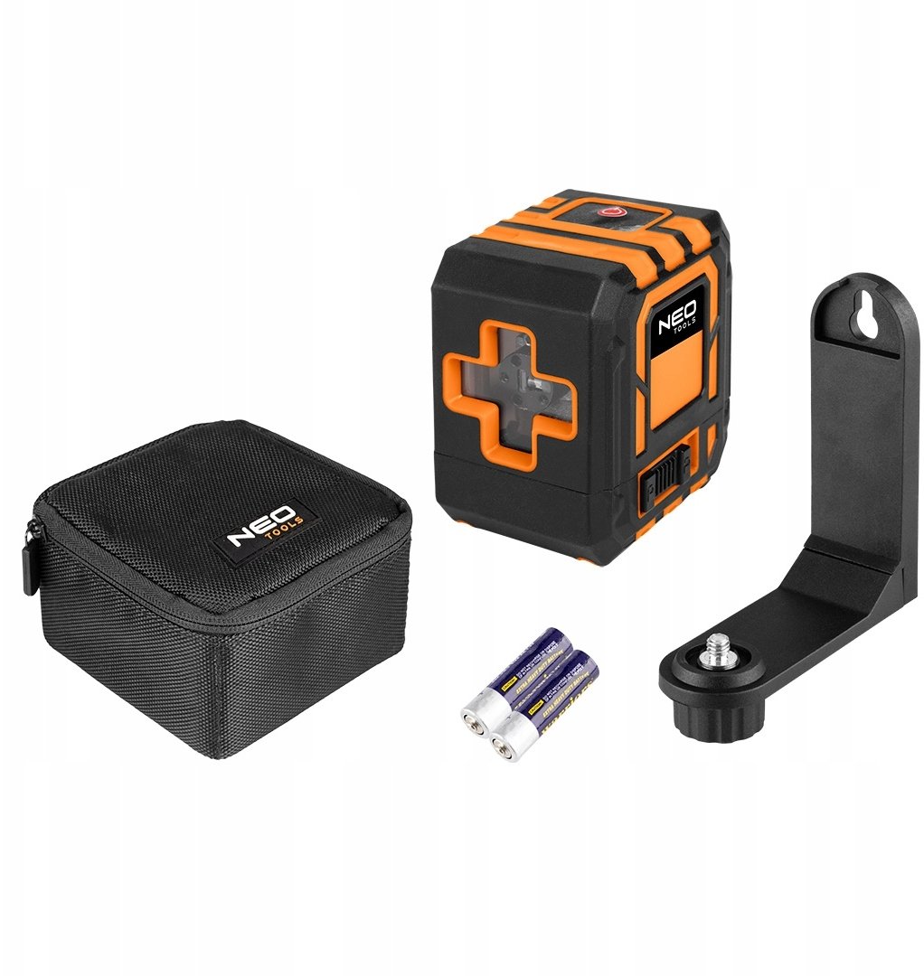 Neo LASER KRZYŻOWY 20M CZERWONY UCHWYT+ETUI