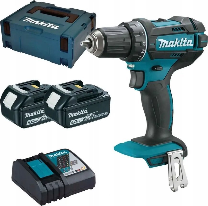 Makita DDF482RTJ 18V 2x BL1850B Akku-Bohrschrauber