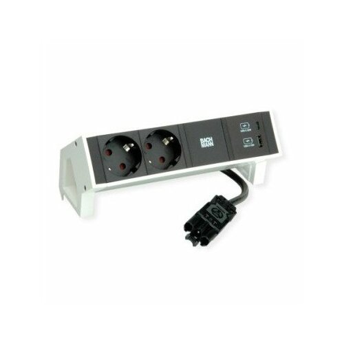 BACHMANN DESK2 2xSchutzkontakt USB A&C USB