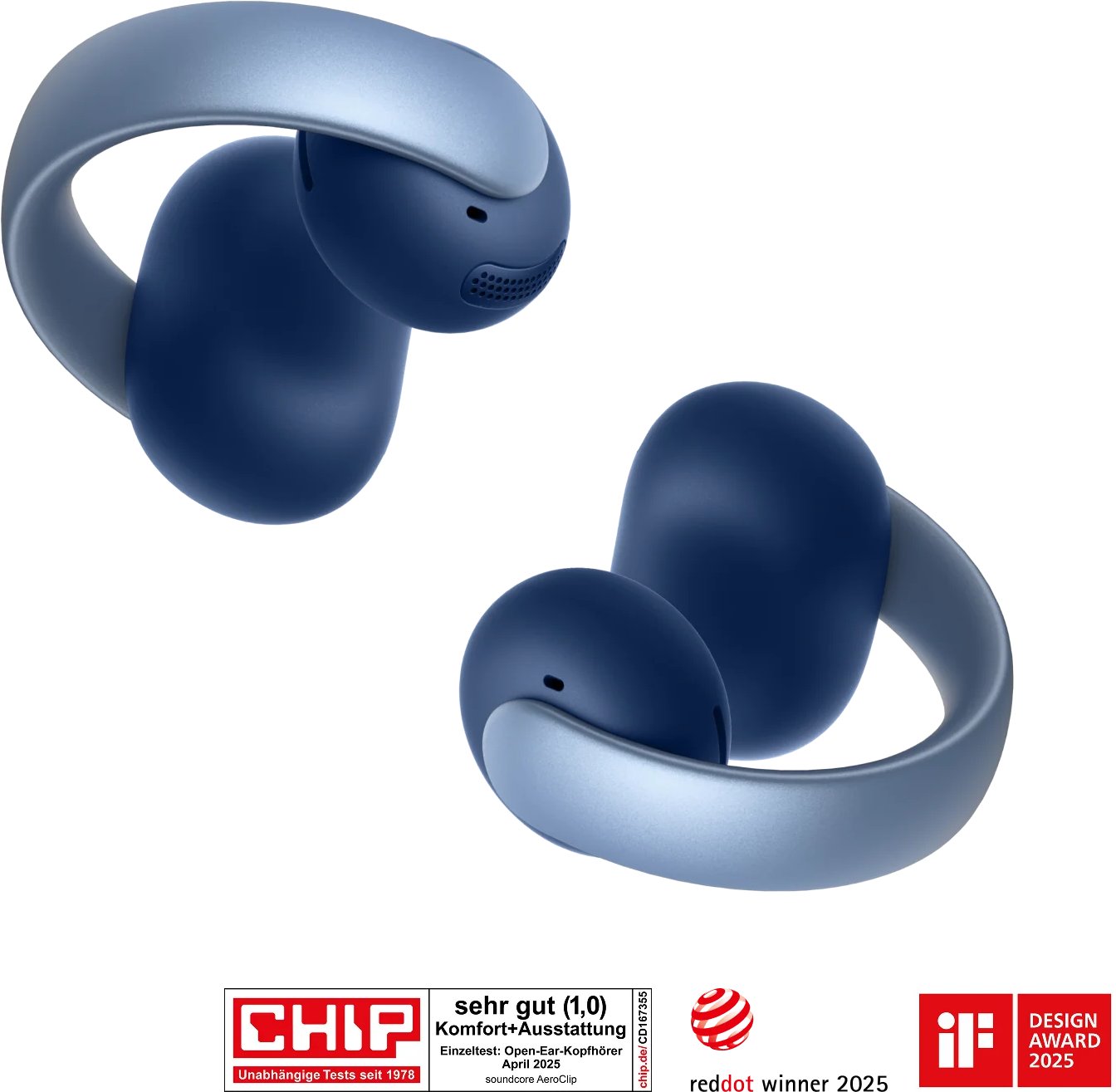 ANKER Soundcore AeroClip blue Open-Ear Clip-Earbuds