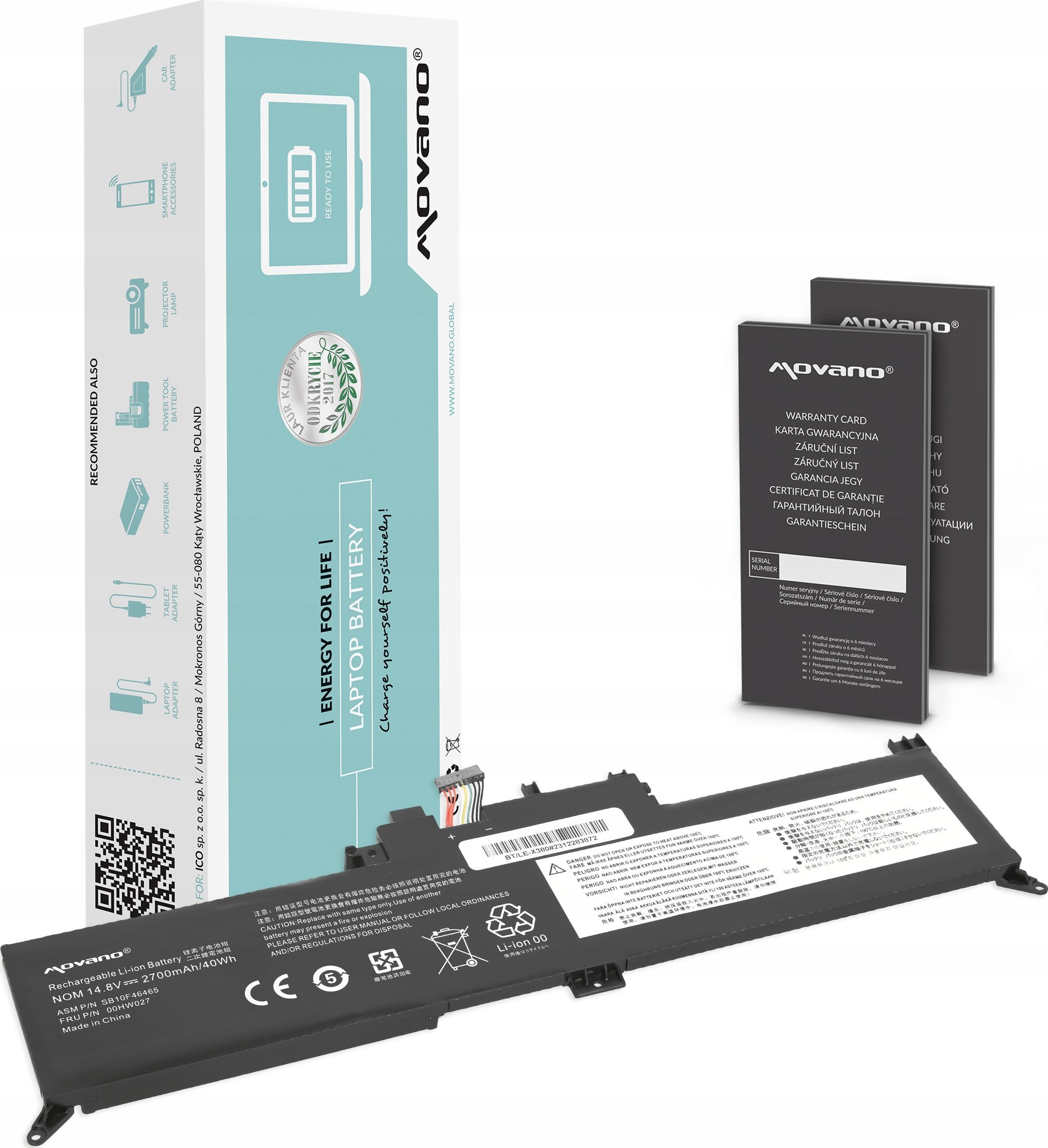 Movano  00HW027 01AV434 do Lenovo ThinkPad