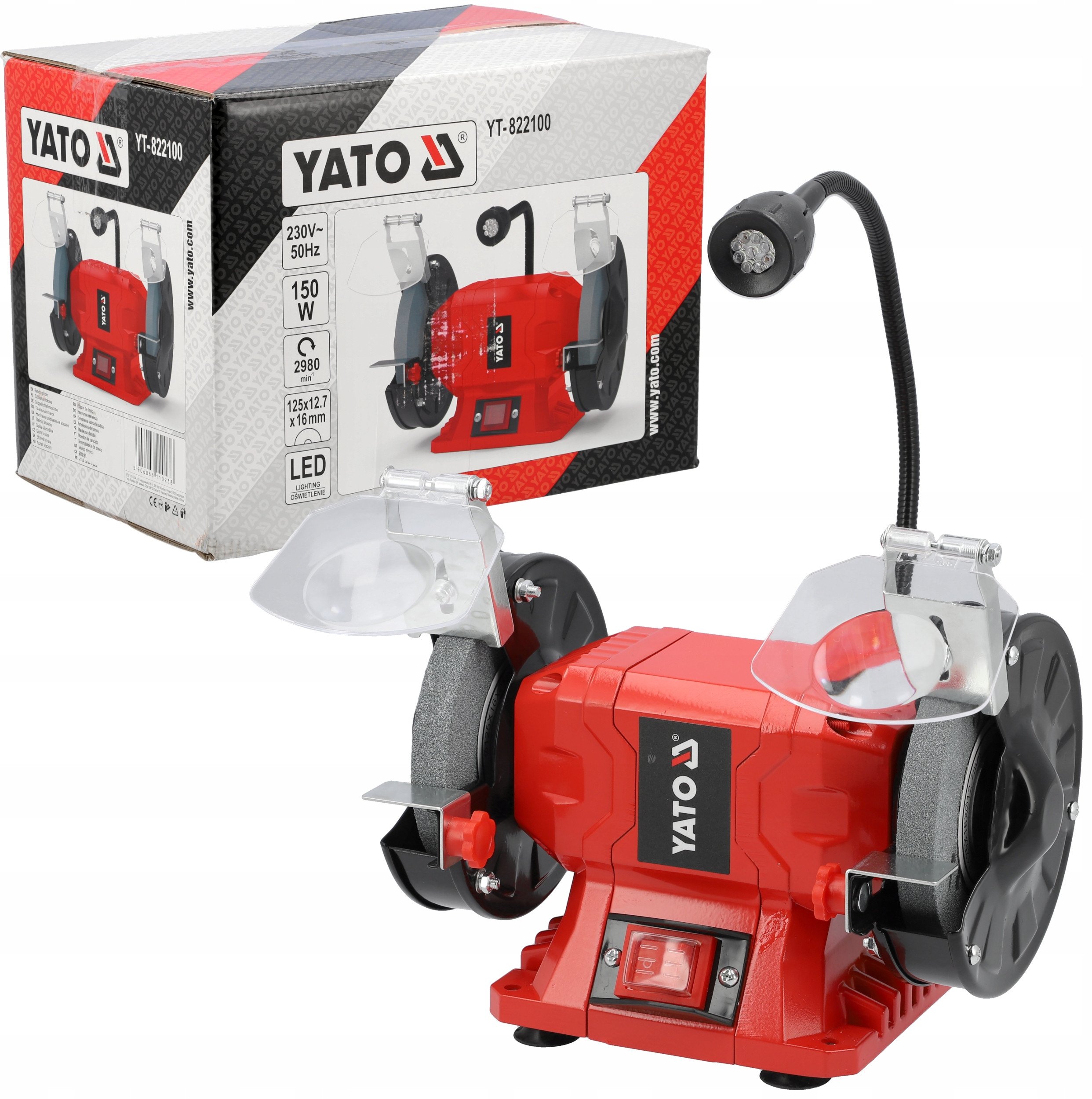 Yato YATO SZLIFIERKA STOŁOWA 150W (125x12
