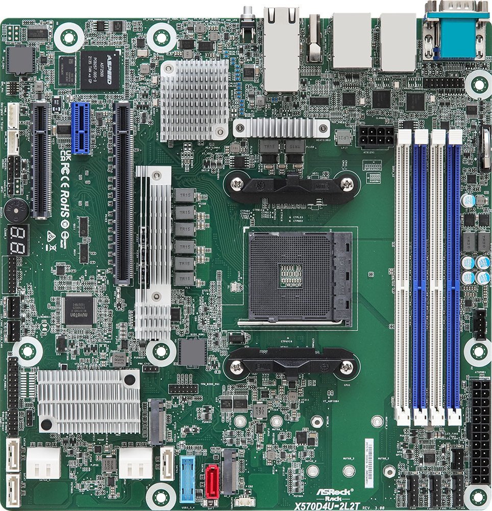 Asrock X570D4U-2L2T/BCM motherboard AMD X570 Socket