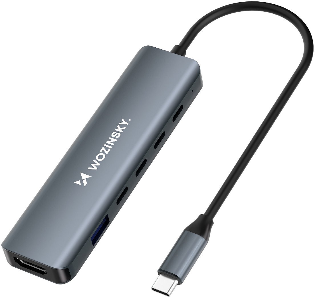 Wozinsky 6w1 Hub rozdzielacz USB-A USB-C