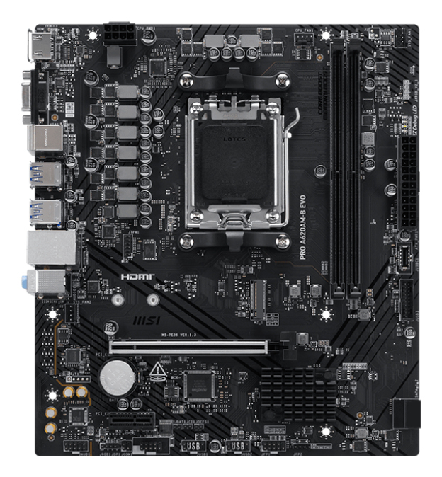 MSI PRO A620AM-B EVO Motherboard, AM5