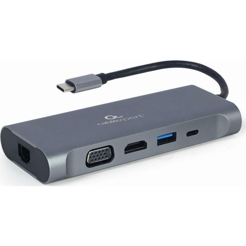Gembird USB-C Hub USB-C PD GbE