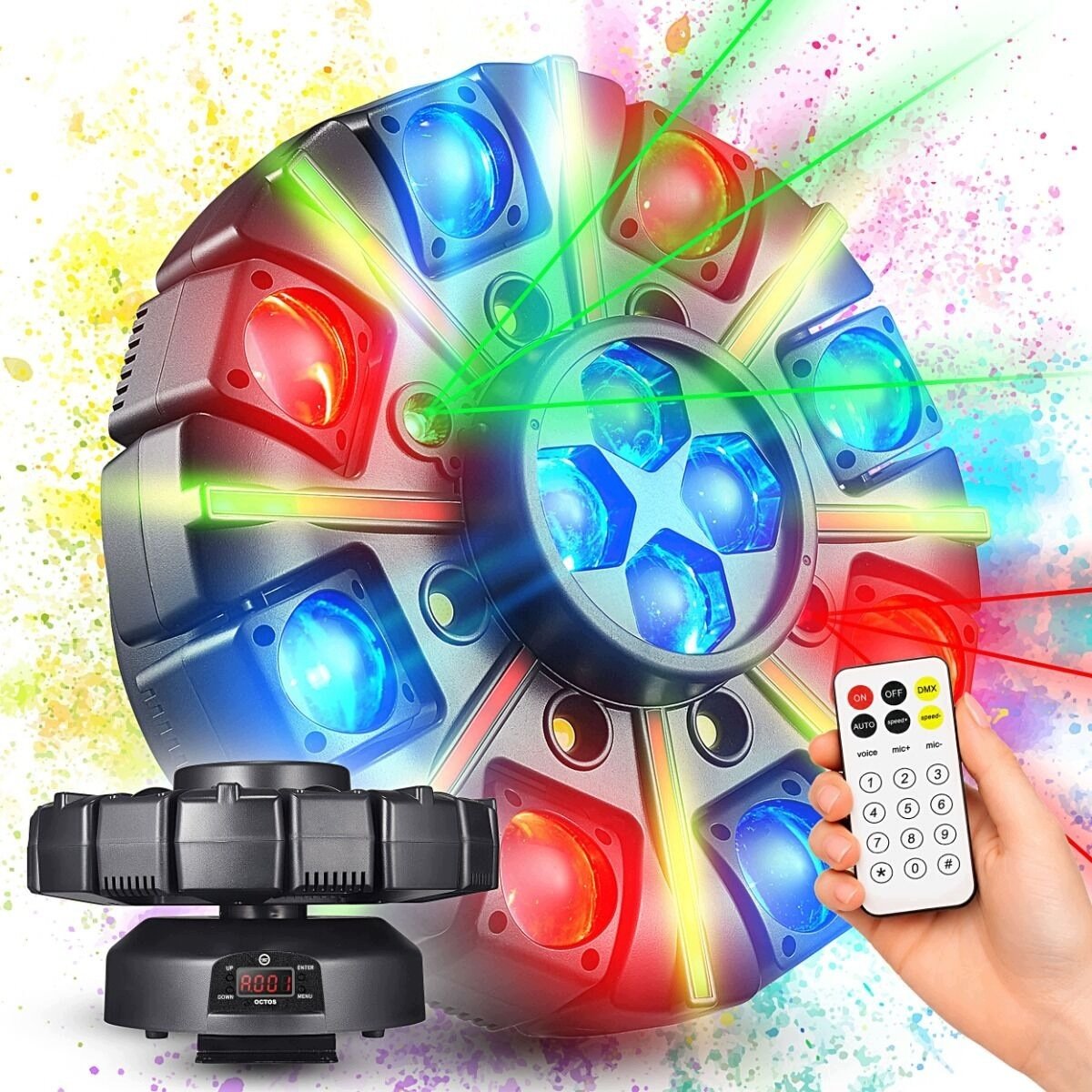 Lampa studyjna LIGHT4ME OCTOS ruchomy multiefekt