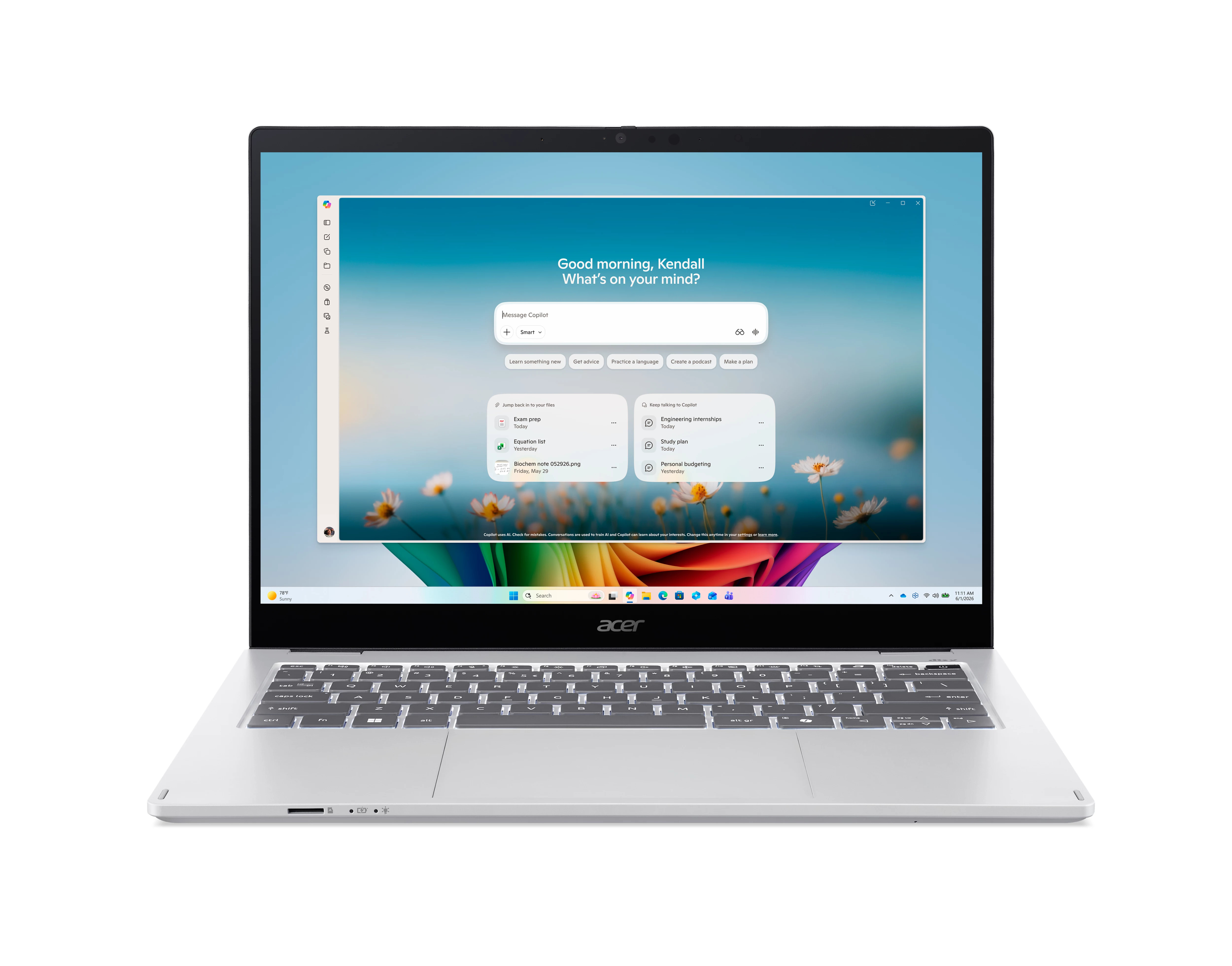 Acer Swift Spin 14 AI SFSP14-I51T-59E2
