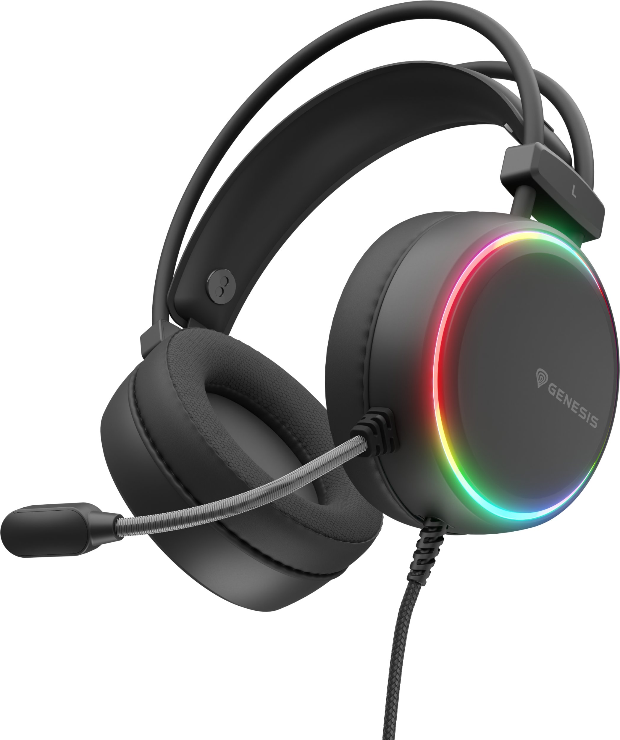 Genesis Neon 614 RGB USB czarne
