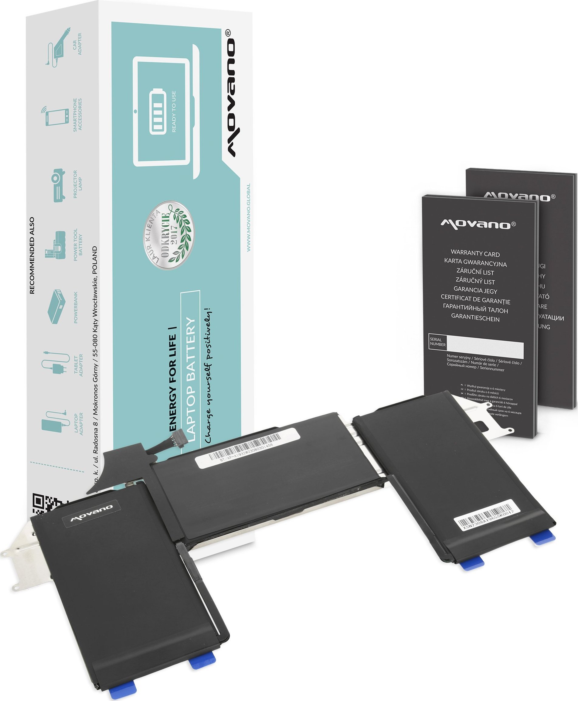 Movano Battery A1965 for Apple MacBook