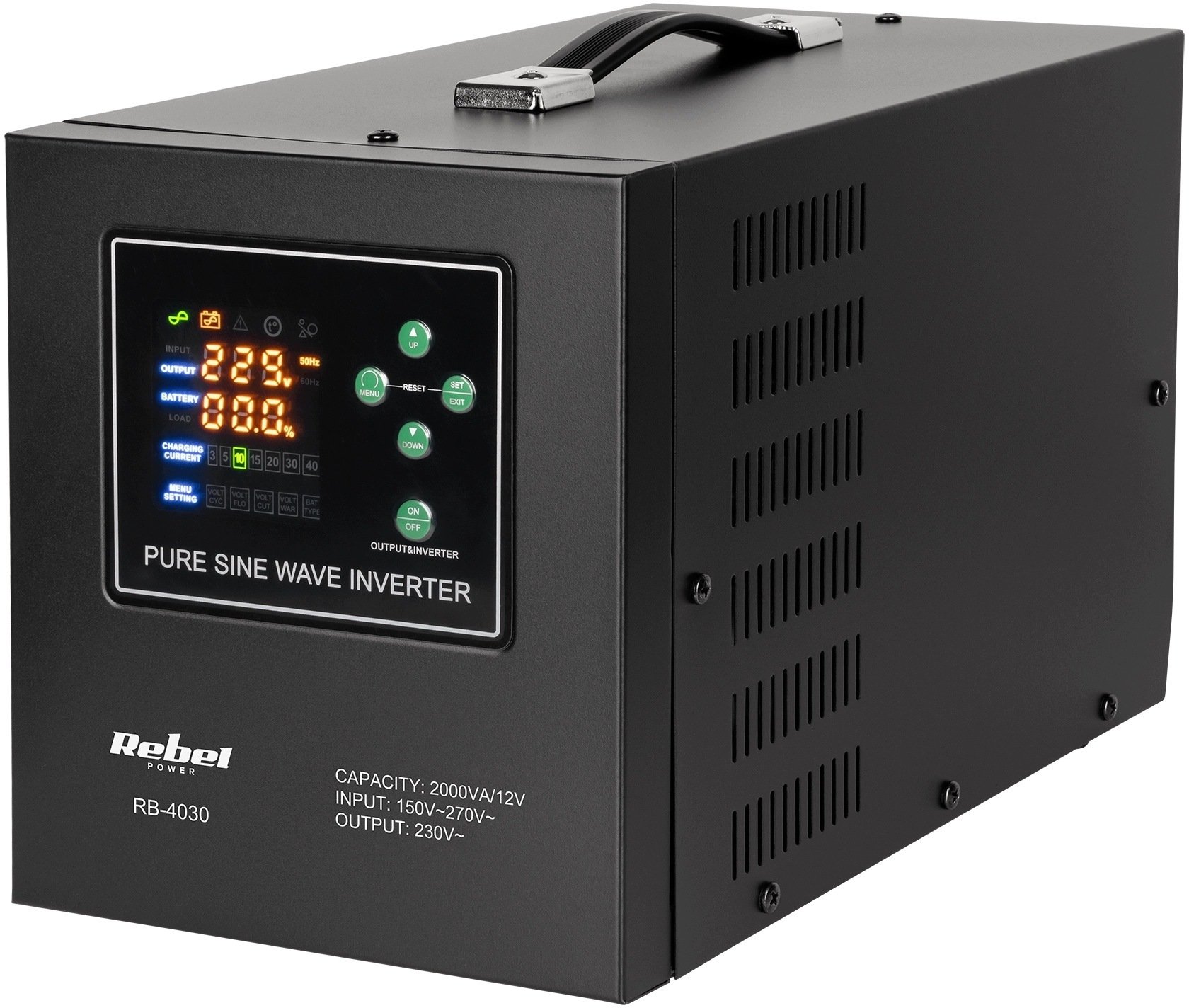 UPS Rebel awaryjny POWER-2000-LFP4 - przetwornica