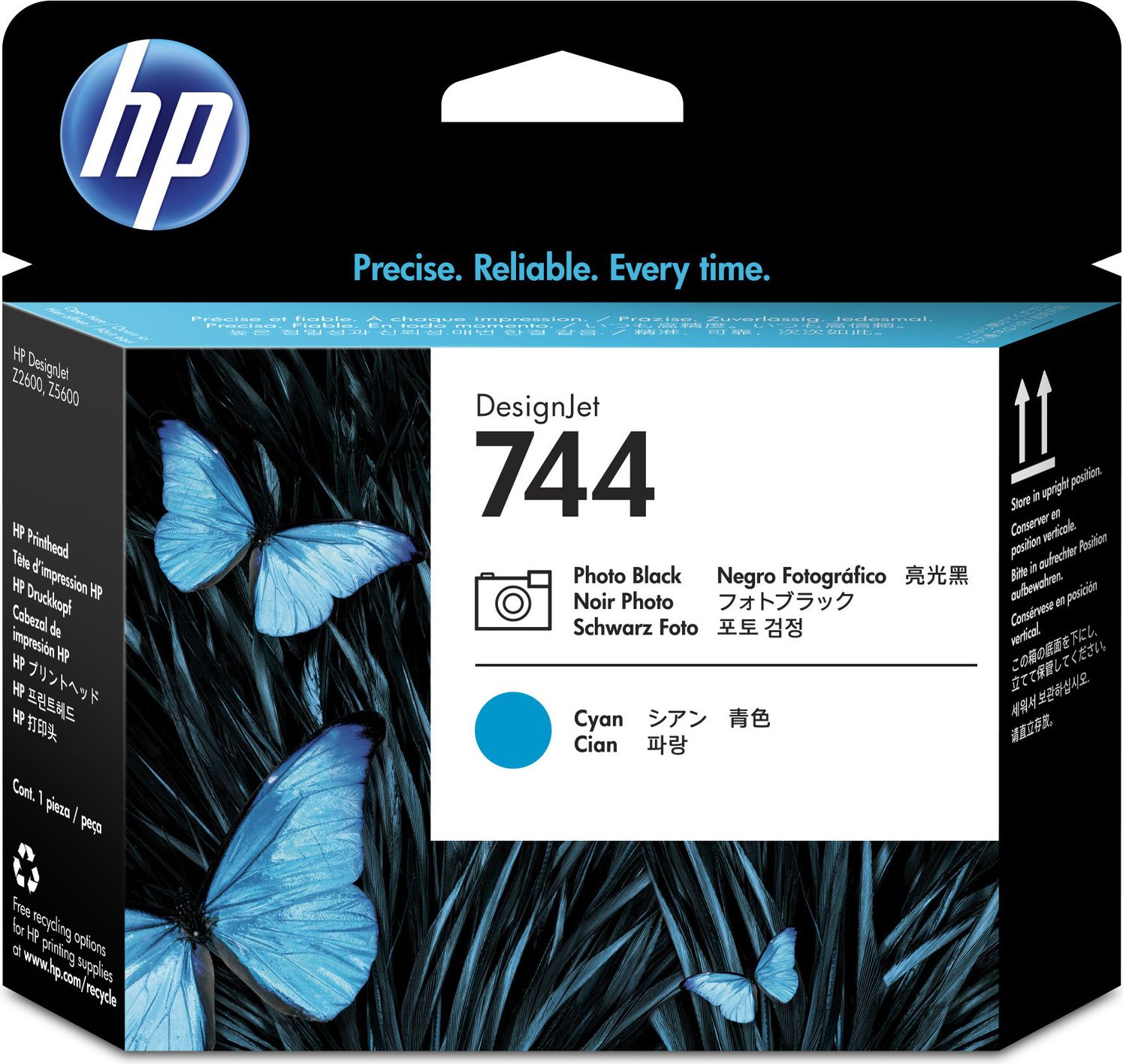 HP 744 Druckkopf fotoBlack & Cyan