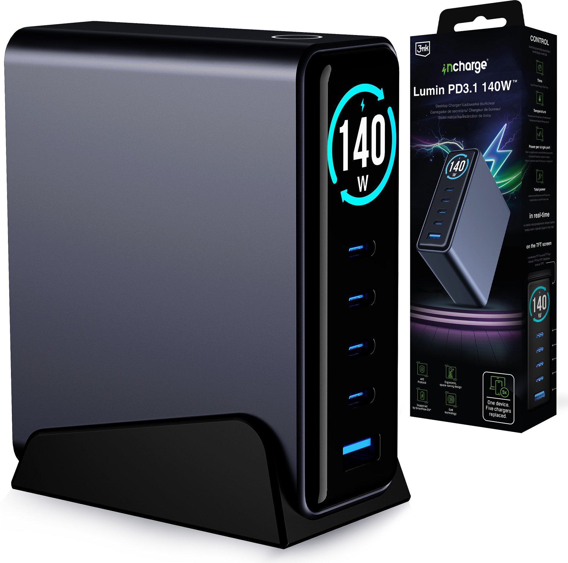 3mk InCharge Desktop Charger Lumin PD3