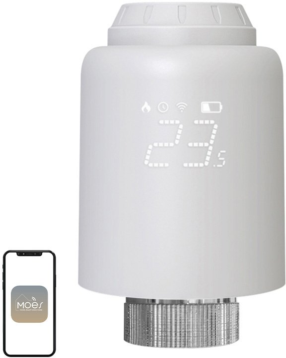 MOES ZTRV-PJ-601-MS Smart Thermostatic Head |