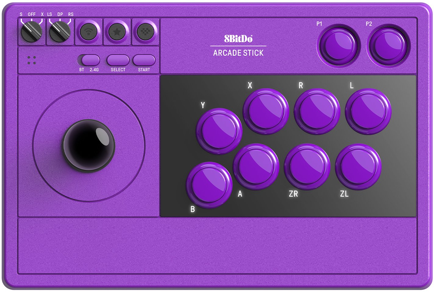 Pad 8BitDo Arcade Stick fioletowy (RET00940)