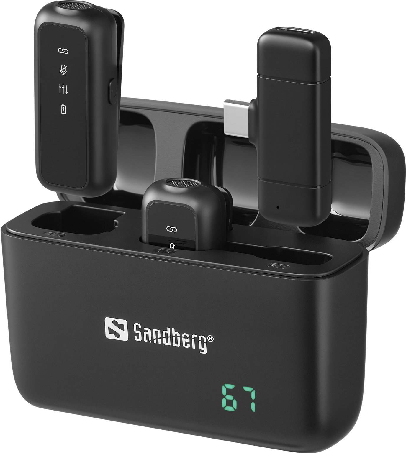 Mikrofon Sandberg Streamer USB-C Wireless Mic