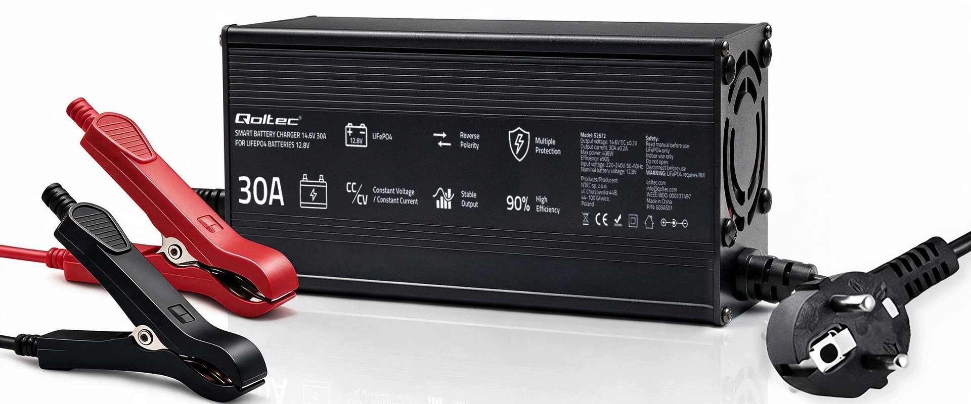 Charger Qoltec Do LiFePO4 12V |