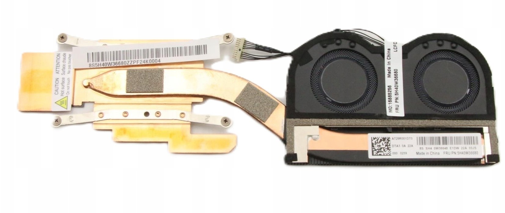 Lenovo CPU heatsink with fan for