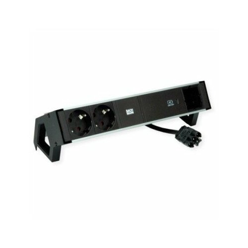 Listwa zasilająca Bachmann DESK2 ALU BLACK