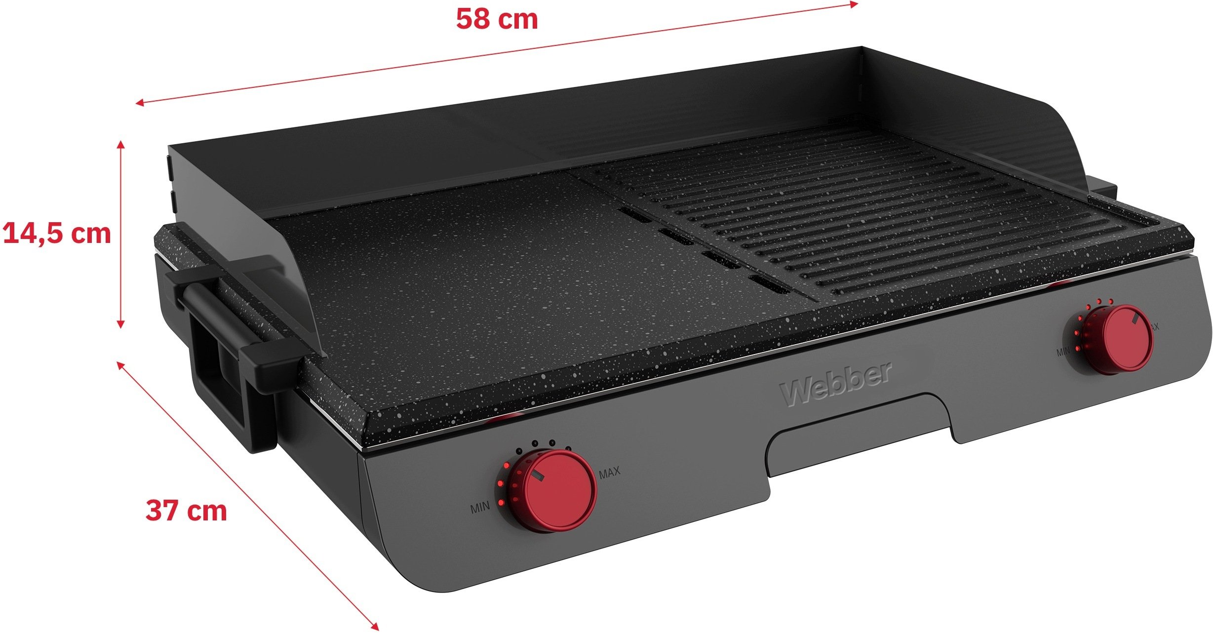 Grill elektryczny Webber 3000W 2 strefy