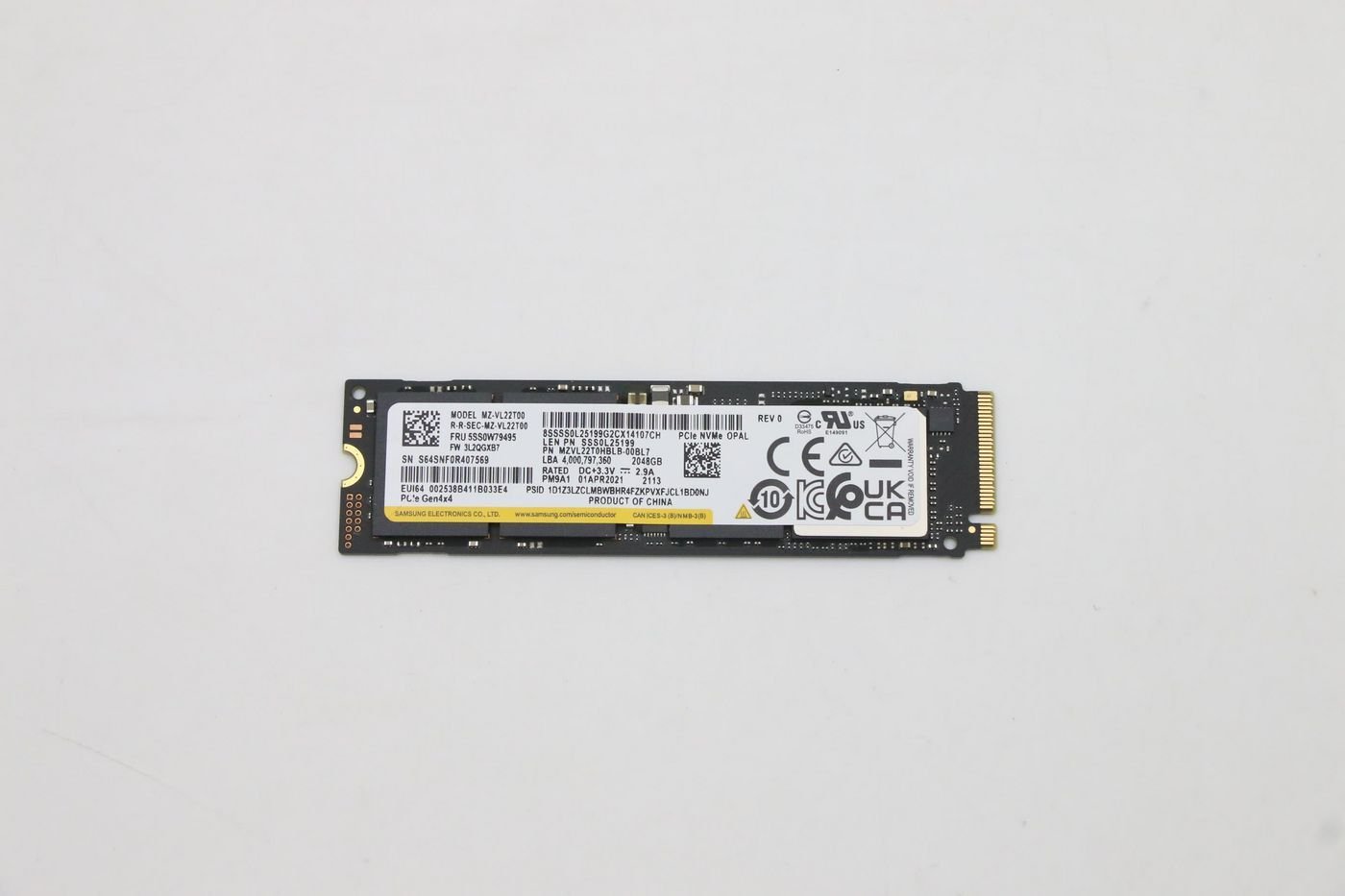 Lenovo 2TB M.2 2280 PCIE
