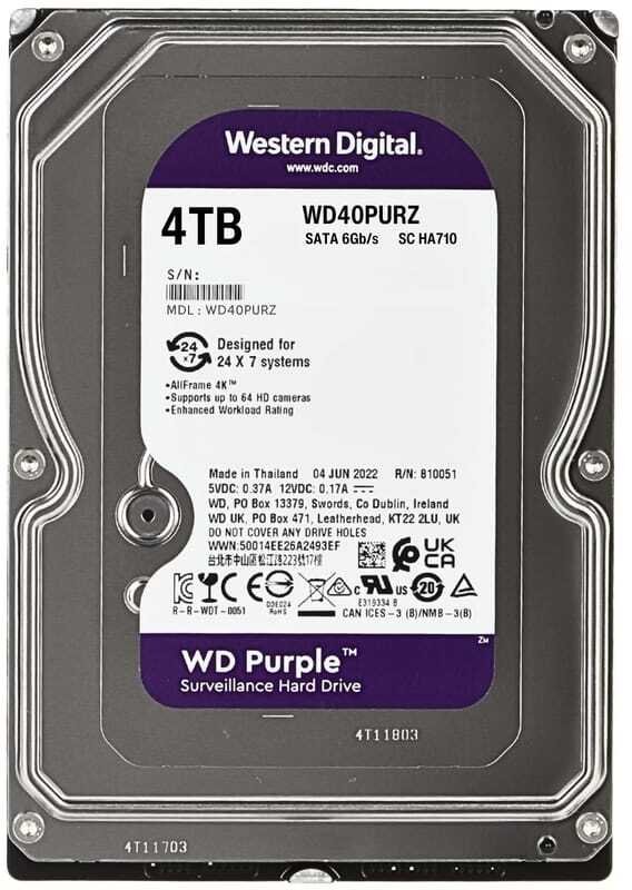 Hikvision Do rejestratora Western Digital 4TB