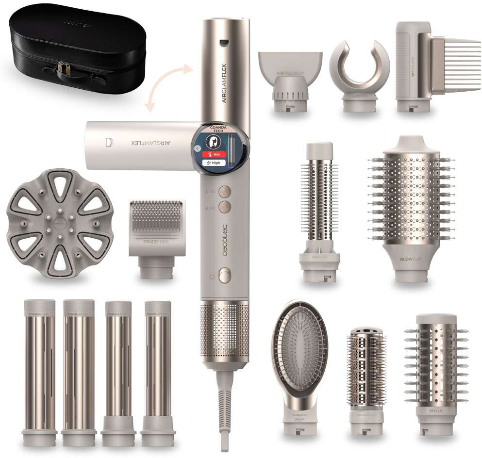 Lokówka Cecotec AirGlam 14in1 Flex Champagne