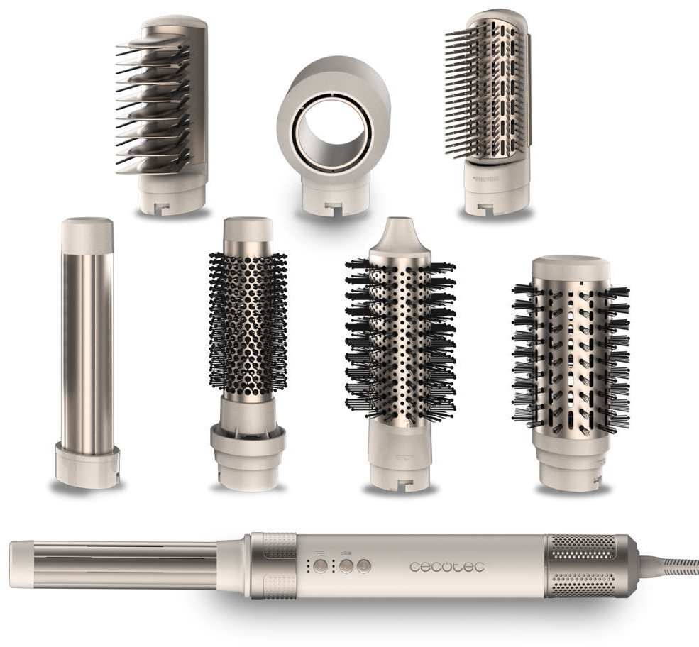 Suszarko-lokówka Cecotec CeramicCare AirGlam Champagne 8in1